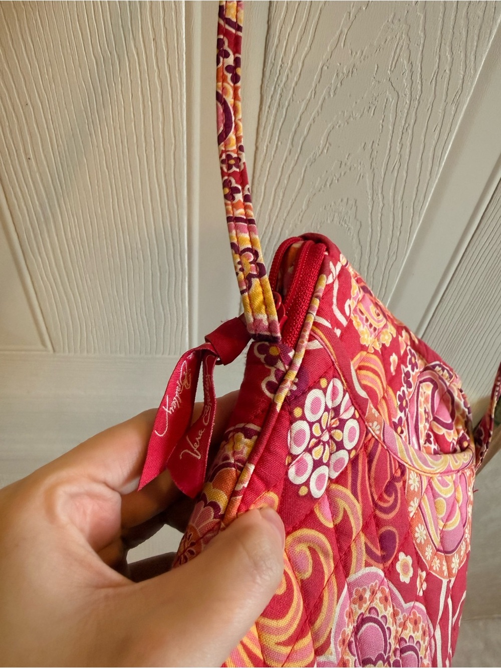 Vera Bradley Mini Hipster Crossbody – Raspberry Fizz (Retired Spring 2008) - Picture 7 of 7